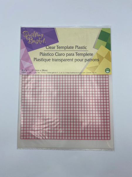 Clear Template Plastic