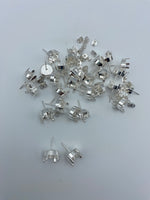 Earring Bezels with Backs