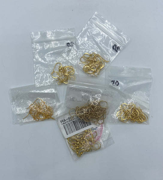 Gold Earring Wire Pack
