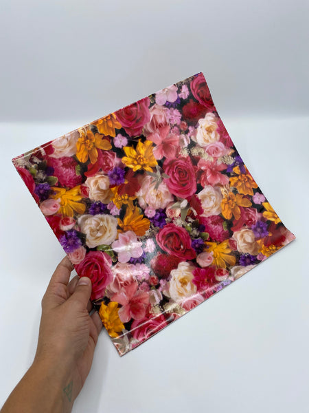 Two Floral Gift Wrap Sheets