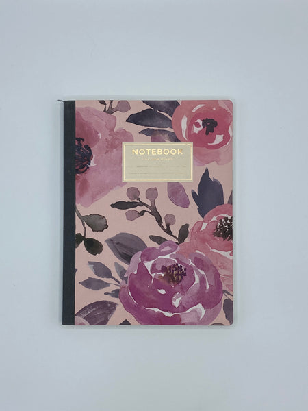Floral Watercolor Design Notebook